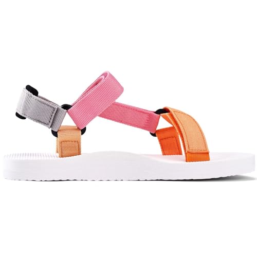 Image of WateLves Womens-Sport-Sandals Hiking Sandals with-Arch-Support Webbing-Outdoor-Beach-Water-Sandals for Travel-Walking-Trekking-Camping