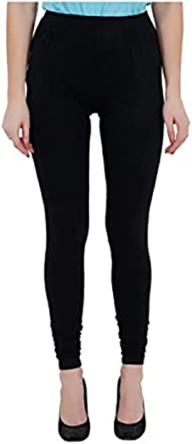 Image of Ultra Soft Cotton Slim fit Solid Color Attractive Casul wear Leggings for Womens - Pack of 2 pcs