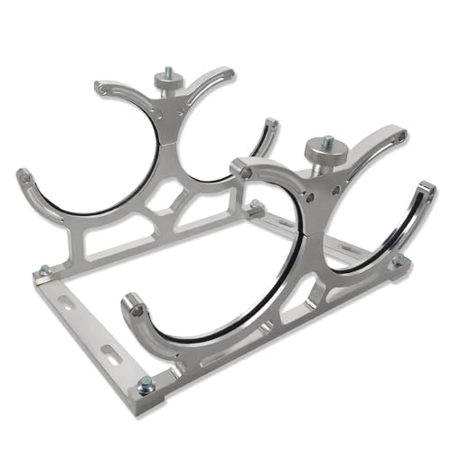 Demotor Performance BOB-D8506 7 Inch Aluminum Nitrous Oxide Dual Bottle Holder Bracket Polished thumb #1