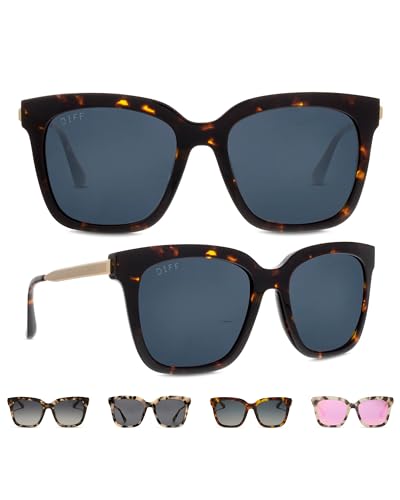 DIFF Bella Amber Tortoise Sunglasses