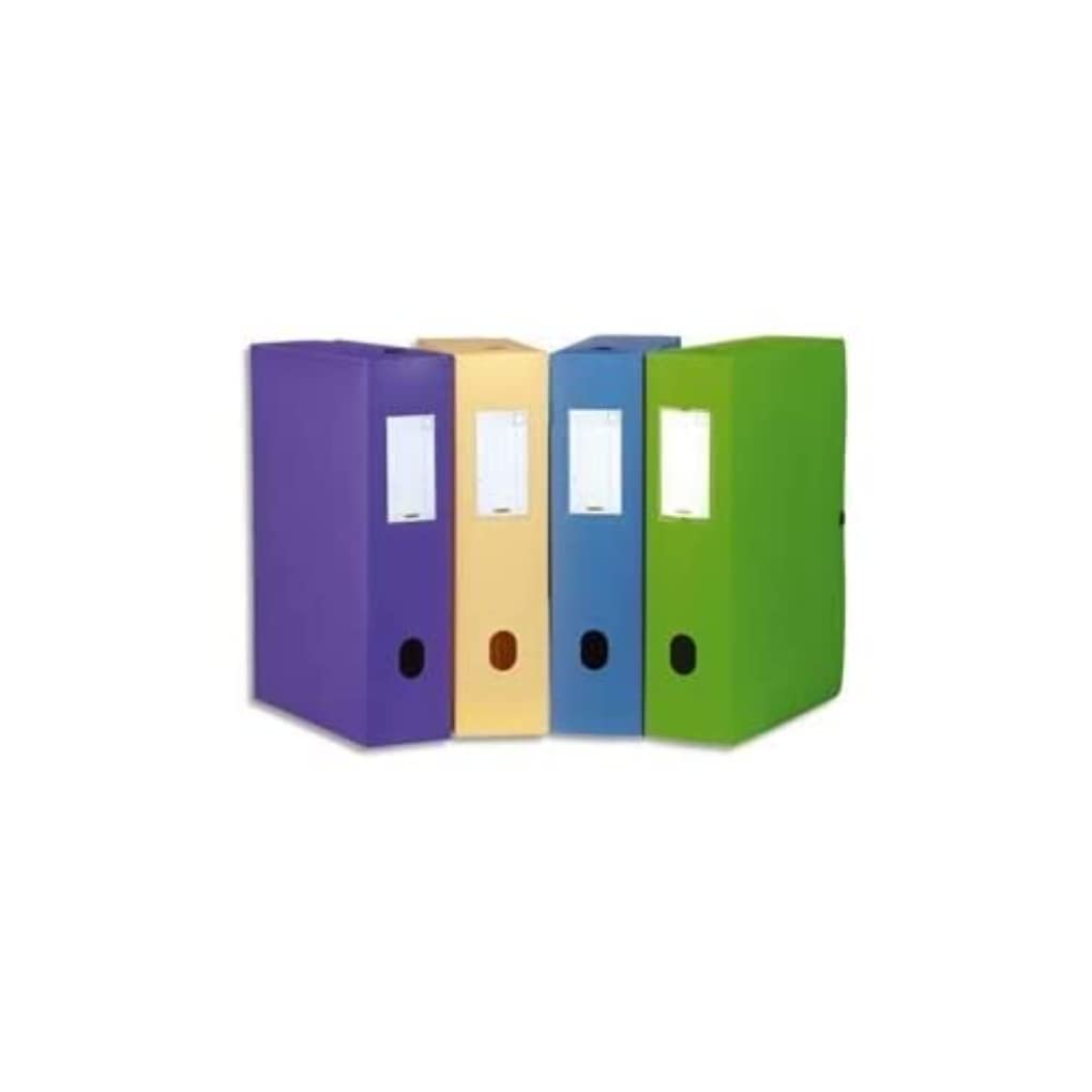 Elba Boxing Memphis Mappen, Rücken 4 cm, Polypropylen 7/10 mode, verschiedene Farben, 12 Stück