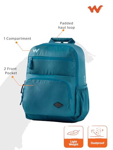 Image of Wildcraft Evo Polyester Laptop Backpack for Travel, Gym, Office | Unisex Backpack with Rain cover | Water Repellent Teardrop Bags for Mens & Womens