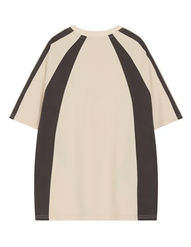 Aelfric Eden Oversized T-Shirt Streetwear Contrast Color Tee Unisex Vintage Racing Tshirts Summer Baggy Tops2