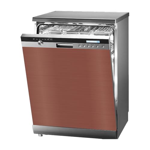 Magnetic Dishwasher Cover,23” x 26” Rose Gold Brushed Magnetic Dishwasher Door Cover, Refrigerator Magnet Cover, Dishwasher Covers Decorative