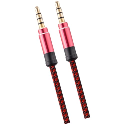 Cable estéreo 3.5mm a 3.5mm Nylon Trenzado 1.5m miniatura 3