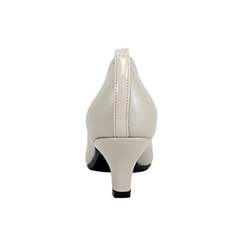 Peerage Arlene Women's Wide Width Casual Leather Comfort Dress Pumps4