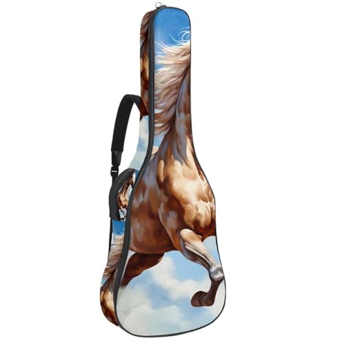 Sac pour guitare acoustique étanche multicolore 104,7 cm avec multi-poches