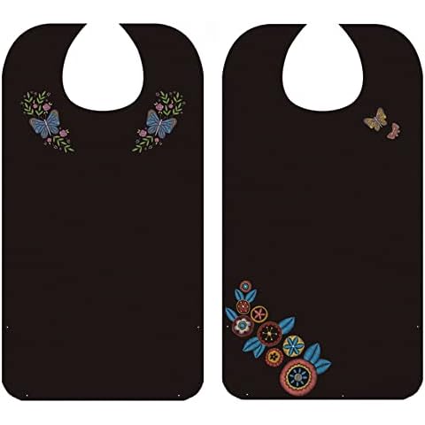 51buyoutgo 2 Pack Adult Bib, Adult Bibs for Elderly Washable Women Men Funny, Disability Feeding Bibs for Adults Washable, Mens Bibs for Eating, Adult Clothing Protector Cover