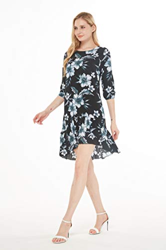 Image of Hawaii Hangover Family Matching Hawaiian Clothes, Midnight Bloom | Family matching Hawaiian outfits, Midnight Bloom, lightweight rayon, machine washable, tropical floral print, luaus, cruises