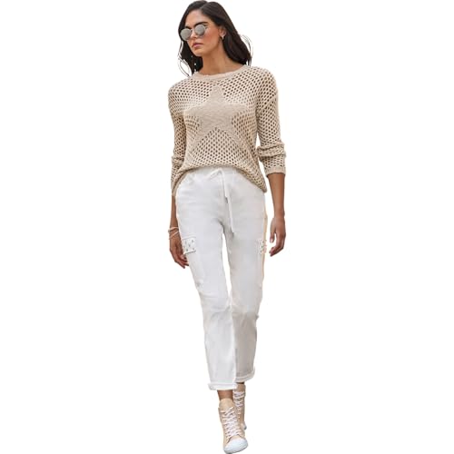 Pantalon ceinture élastique anti-compression avec lien à nouer ajustable