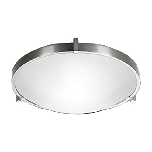 Design House 819524 Eastport Classic Contemporary Indoor Dimmable Light with Frosted Glass, Satin Nickel, Ceiling Mount/GU24 Bulb