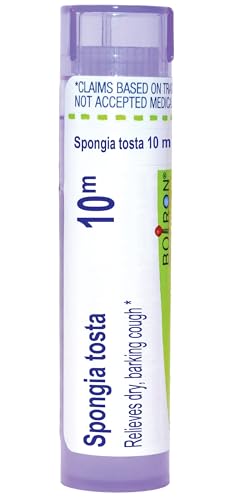 Boiron Spongia Tosta 10M for Dry, Barking Cough - 80 Pellets - image 1