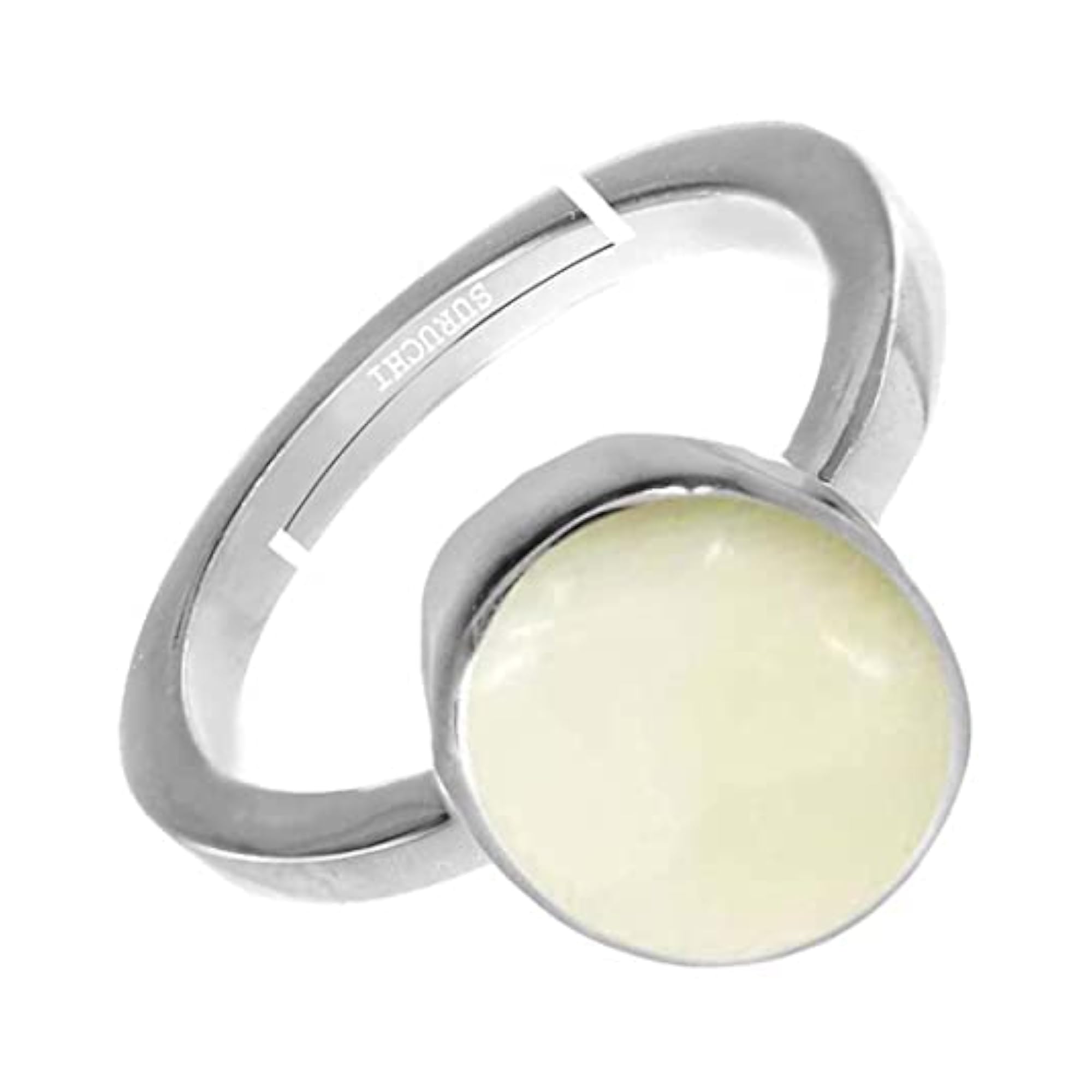 Women's Opal 925 Sterling Silver Adjustable Ring, Astrological Gift