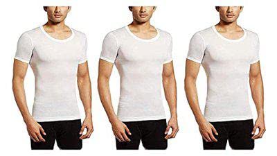 Red Hill Men's Vest Half Sleeve White Set of 3 pc-picture-29