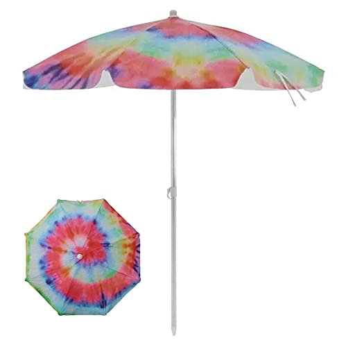 Guarda Sol bagum Alumínio 2 Metros Sombreiro Camping Praia Piscina Tie Dye - 10620 Belfix