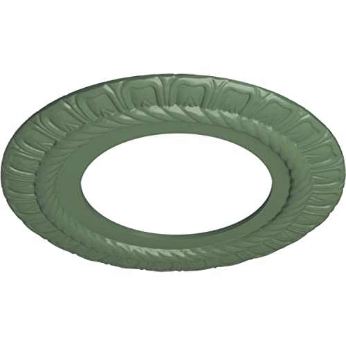 Image of Ekena Millwork Claremont Ceiling Medallion, Athenian Green