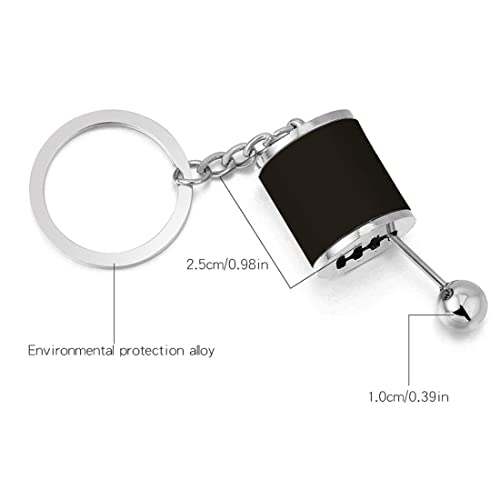 kunya Car Shifter Keyring,Transmission Fidget Gear Keychain Creative Auto Part Model SixSpeed