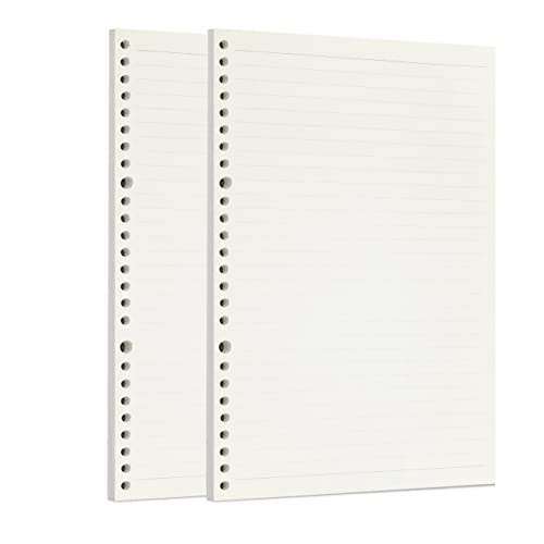 Image of Zelten Loose Leaf Punched Paper Refills Paper for 6 Hole Binder Personal Organizer Diary Notebook Refillable Planner (Lined,B5 /26 Hole)