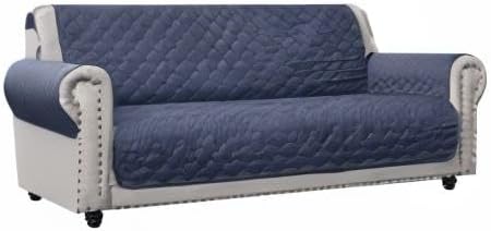 Miniatura 8 de CHHKON Funda de sofá para perro con estampado de patas de perro antisalto, 100% impermeable, acolchada, protector de muebles para muebles, sofá,