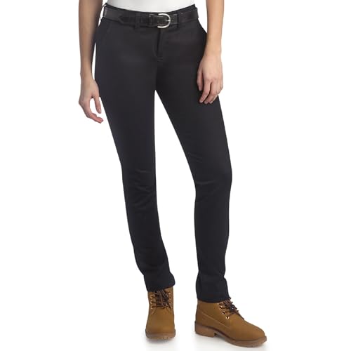 Dickies Womens Mid Rise Skinny Leg Casual Pants Size Up for Ideal Fit