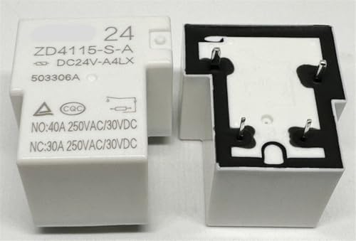 Relais 4 broches ZD4115-SA DC24V 40A pour circuit imprimé