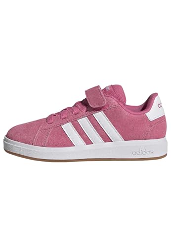 adidas Mixte Enfant Grand Court 00s Shoes Children, Pink Fusion/FTWR white/GUM10, 33 EU