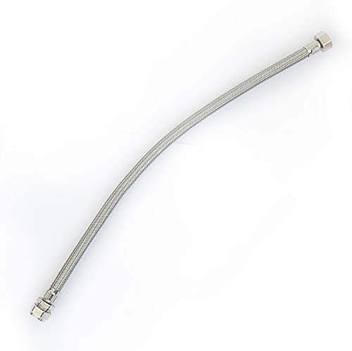 15 mm x 1/5,1 cm BSP Uni Flexible Tuyau tressé robinet connecteur Flex  500 mm de long