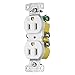 Hubbell RR15SWTR 15A 125V Tamper Resistant Duplex Receptacle, White