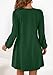 PRETTYGARDEN Fall Dresses for Women 2025 Long Sleeve Mini Short Flowy A Line Casual Holiday Party Tunic Dress Fashion Clothes (Dark Green,Large)