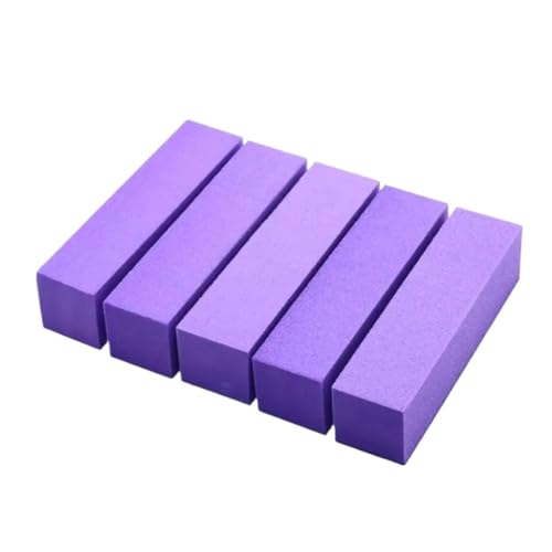 5 10 15 20 piezas pulidor de uñas profesional bloque limas for manicura y pedicura esponja for pulir(5pcs Purple)