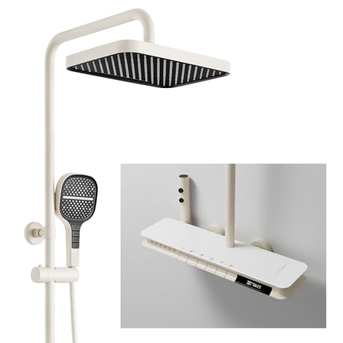 Système de douche thermostatique anti-brûlure avec hydro-massage corporel