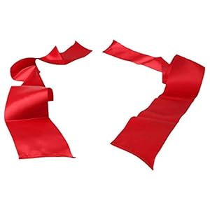 S & M Bondage band van zijde, rood