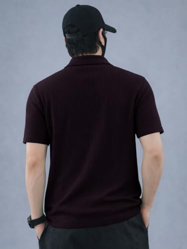 Image of Noble Monk Men's Solid Regular Fit Polo Shirt