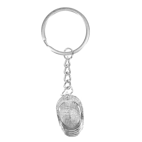 Happyyami Mochila de esgrima llavero de metal de esgrima suave cómodo decorativo y práctico