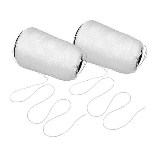 NUOBESTY 2Rolls Durable Nylon String for Construction and Gardening of High Strength Twisted Construction String Versatile Tool for Masonry DIY Projects and Outdoor Activities
