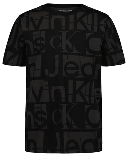 Calvin Klein Boys' Short Sleeve Fashion Graphic Crew Neck T-Shirt, Comfortable, Relaxed Fit