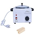Single Electric Wax Heater Paraffin Warmer Machine Pots Waxing Hair Removal Removing Salon Hot SPA Body with Wood Craft Sticks