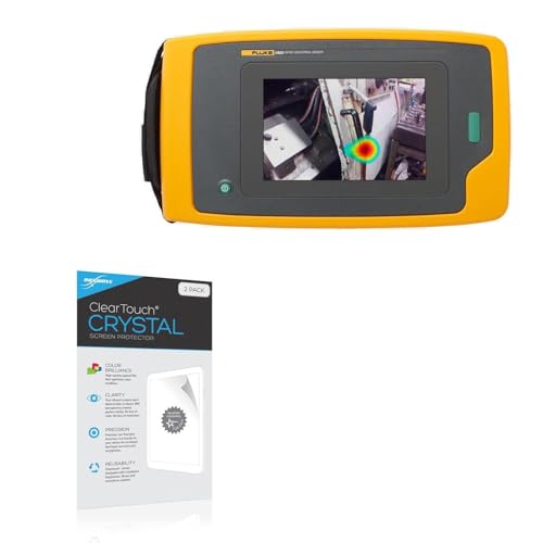 BoxWave Screen Protector Compatible With Fluke ii900 - ClearTouch Crystal (2-Pack), HD Film Skin - Shields From Scratches