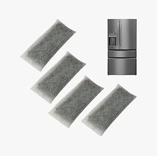 4 Pack FRPAPK2RF PureAir PK-2 Refill Filter Compatible with FRIGIDAIRE Gallery Models GRMC2273BF, GRMC2273BD, GRMG2272BF, Produce Keeper Air Filter