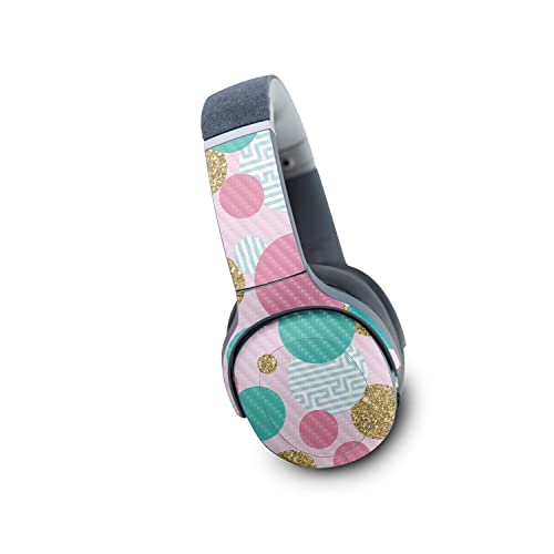 Image of MightySkins Carbon Fiber Skin Compatible with Skullcandy Crusher Evo Wireless - Golden Bubbles | Protective, Durable Textured Carbon Fiber Finish | Easy to Apply | Made in The USA