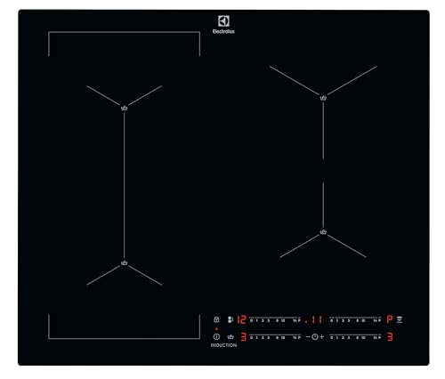 Electrolux Piano Cottura ad Induzione, EIS62449C Serie 700 SenseBoil 60 cm, 4 Fuochi, Zone Cottura...