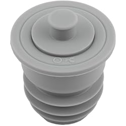 Desague Lavadora Y Fregadero Sello de tubería de agua, anillo de sellado antiolor para desagües de lavadora y fregadero, gris (35-40 mm)