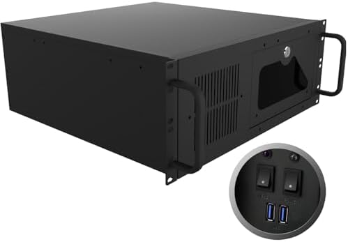 4U Server Chassis:7x3.5 HDD Bays, ATX/M-ATX/Mini-ITX, USB3.0 x 2,Front Panel Lock and Key,4U rackmount Server Chassis