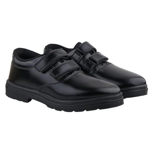 Image of Velcro School Shoes for Kids Lightweight Durable Comfortable Uniform Footwear