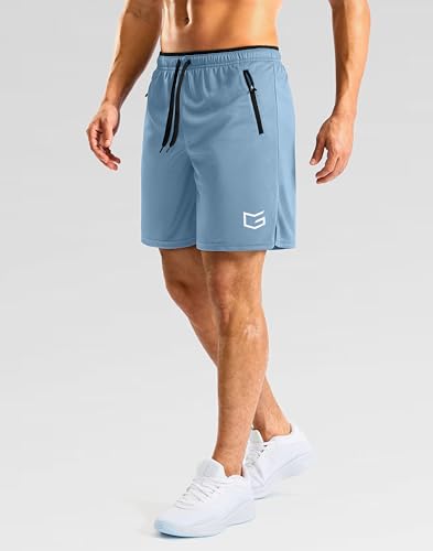 Image of G Gradual Men's Gym Workout Shorts Zipper Pockets 5 inch / 7 inch Quick Dry Breathable Runing Athletic Short for Men