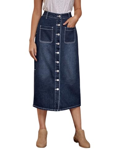 Image of KOTTY Cotton Blend Fit and Flare Skirt