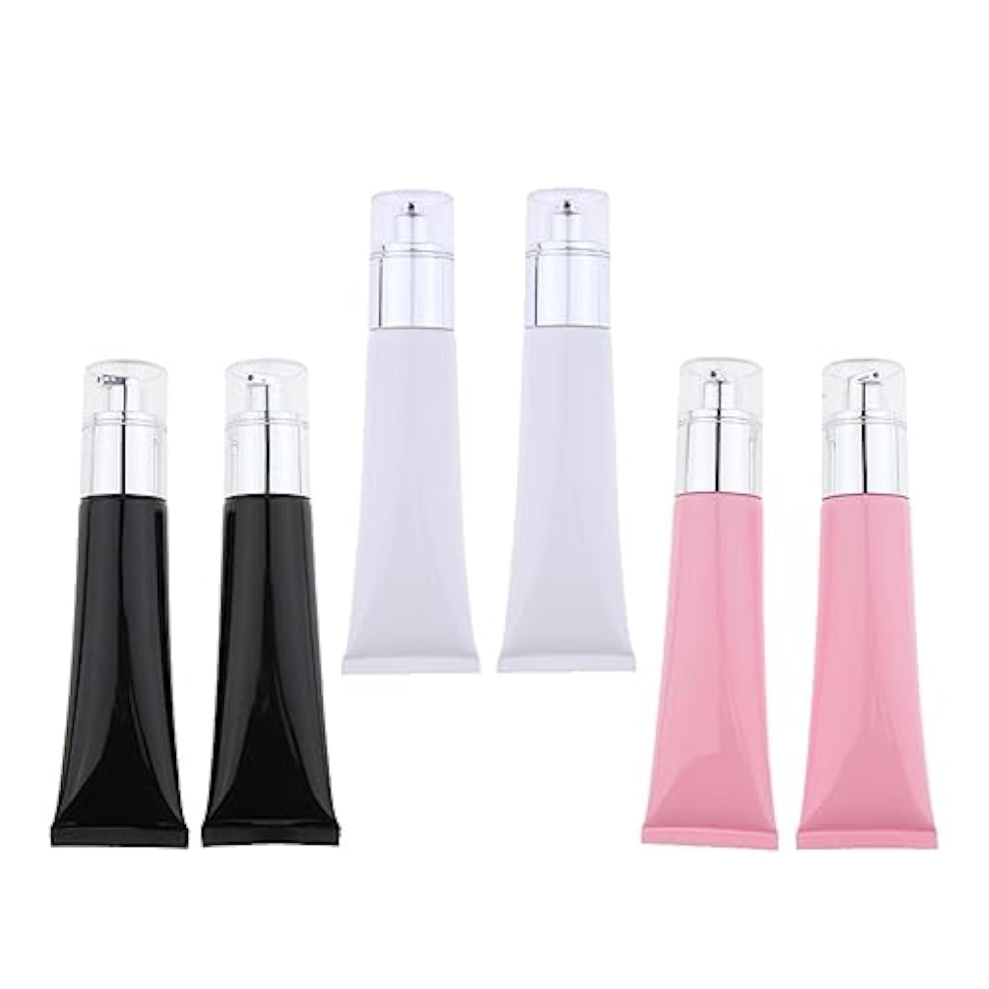 2 Pieces Refillable Empty Pump Bottle for Makeup