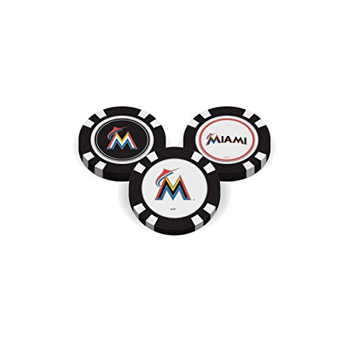FOCO MLB Miami Marlins Golf Chip with Marker, Team Color, One Size