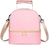 Bolso multifuncional para mamá y bebé para salir, bolso materno para llevar leche, bolso materno térmico, de doble capa (Fashion Pink) 2