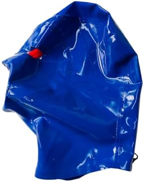Full Cover Latex Mask Inner Sheath 15cm Long Nose Tube Latex Hood SM Suffocation Mask Cosplay